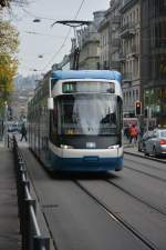 Am 14.10.2015 fährt diese Niederflurstraßenbahn  Cobra .