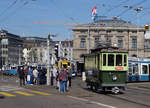 ZÜRCHER TRAMPARADE 2017   VBZ: Aus Anlass des Jubiläums 50 Jahre Verein Tram-Museum Zürich und 10 Jahre Tram-Museum Burgwies wurde am Sonntagmorgen, 21.