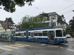 Linie 6 2040  Rechts der Limmat  am Toblerplatz. Es verkehren wieder vermehrt Tram 2000 auf der Linie 6. Datum: 1. 6. 2020