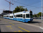VBZ - Tram Be 4/8  2107 unterwegs auf der Line 7 in Zürich am 20.09.2020