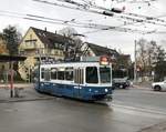 Linie 15 Wagennummer 2037  Oberstrass  fährt in die Schleife Bucheggplatz.