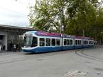VBZ - Tram Be 5/6 3015 unterwegs auf der Linie 2 in Zrich am 02.09.2012