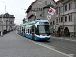 VBZ - Tram Be 5/6 3008 unterwegs auf der Linie 4 am 21.04.2013