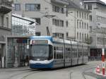 VBZ - Tram Be 5/6 3033 unterwegs auf der Linie 2 am 21.04.2013
