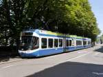 VBZ - Tram Be 5/6 3029 unterwegs auf der Linie 13 in der Stadt Zürich am 19.07.2014