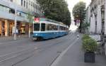 Zürich VBZ Tram 2 (SWP/SIG/BBC Be 4/6 2059) Bahnhofstrasse / Poststrasse / Paradeplatz am 11.