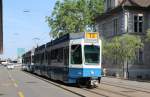 Zürich VBZ Tram 13 (SWP/SIG/BBC Be 4/6 2069) Museumstrasse am 12.