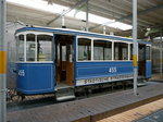 Trammuseum Zürich - Personenwagen C 455 ausgestellt im Trammuseum in Zürich am 28.05.2016