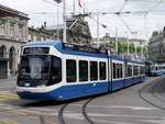 VBZ - Tram Be 5/6 3001 unterwegs auf der Linie 17 in der Stadt Zürich am 28.05.2016