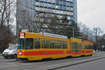 Be 4/8 209, auf der Linie 11E, bedient die Haltestelle Grosspeterstrasse.