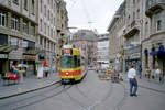 Basel BLT Tramlinie 11 (SWP/Siemens Be 4/8 243) Marktgasse / Schifflände am 26.