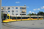 Be 6/10 Tango 177, auf der Linie 10, wendet in der Schlaufe beim Bahnhof Dornach. Die Aufnahme stammt vom 10.08.2018.