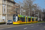 Be 6/10 Tango 164, auf der Linie 10, fährt zur Haltestelle am Bahnhof SBB.