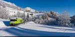 BLS Re 465 008 / Enge im Simmental, 3. Dezember 2023<br>
GoldenPass Express Interlaken Ost - Zweisimmen - Montreux