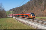 SOB Traverso RABe 526 110 als Treno Gottardo Basel SBB - Bellinzona am 6. März 2021 bei Tecknau.