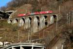 Ein XTmas 99 95 9174 auf Bergfahrt auf dem Pianotondo Viadukt; 10.12.2013