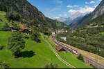 SBB RABe 501 014 / Gurtnellen, 14. August 2023<br>
IC Basel SBB - Lugano