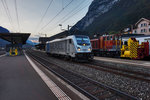 RAILPOOL 187 006-2 fährt solo in den Bahnhof Erstfeld ein, um später die BLS 186 105-3 bei einem Güterzug in Richtung Gotthard zu unterstützen.
Aufgenommen am 20.7.2016.