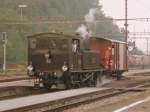 SBB Historic - Dampflok Eb 2/4 35 bei Rangierarbeiten im Bahnhof von Koblenz am 23.08.2009