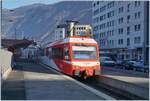 Der TMR Beh 4/8 71 hat nach einem kurzen Aufenthalt in Vallorcine die Rückfahrt angetreten und zeig sich nun in Martigny.