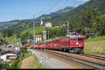 FairFotoFahrt Küblis - Bergün am 11. September 2020. Ge 4/4 I 605 mit Fotozug im Bahnhof Saas.