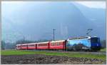 RE1044 mit Ge 4/4 III 647  Grsch  zwischen Malans und Landquart. (02.02.2013)