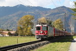 Der Herbst ist da! Regionalzug nach Scuol-Tarasp zwischen Malans und Grüsch.20.10.16