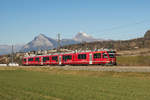 ABe 4/16 3103 verlässt am 04.12.2016 als S 1 nach Schiers Malans.