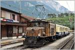 Pullmann Express - Private de Luxe Train 2140 mit Ge 6/6 I 415 von St.Moritz nach Disentis (-Zermatt)ist bereit zur Weiterfahrt durch die Rheinschlucht ins Oberland. (21.07.2017)