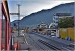 Eine weitere Grossbaustelle der RhB befindet sich in Ilanz, wo der gesamte Bahnhof um- und ausgebaut wird. (05.11.2018)