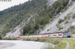 Ein Ziel meines diesjhrigen Sommerurlaubs war es, die doppelten Glacier-Express zwischen Disentis und St.Moritz zu fotografieren.