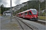 RE1758 mit ABe 4/16 3101 von Ilanz nach Chur in Versam-Safien. (13.10.2016)