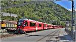 R1436 von Arosa mit ABe 8/12 3502 passiert die Ausweichstelle beim Depot Sand in Chur. (08.09.2018)