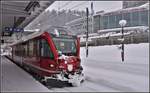 R1436 mit ABe 8/12 3501 nach Chur in Arosa. (10.12.2018)