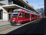 RhB - Triebzug ABe 8/12 3504 im Bahnhof Chur am 19.02.2021