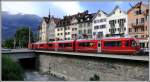 R1453 mit Allegra 3502 nach Arosa beim Obertor in Chur Stadt. (15.04.2014)