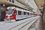 R1445 nach Arosa mit ABe 8/12 3512 in Chur. (14.01.2017)