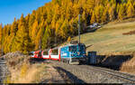 RhB Ge 4/4 II 619 / Glacier Express St. Moritz - Zermatt / Celerina, 23. Oktober 2021