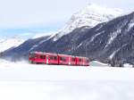 ABe 8/12 3504 im solo (ein raritat !) mit ein leerfahrt von Preda nach Samedan.