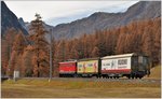 Herbst im Engadin am Eingang zum Val Bever.