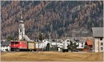 Herbst im Engadin am Eingang zum Val Bever.