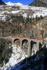 Panorama mit Landwasserviadukt; 10.01.2009