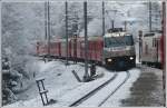 Zur Abwechslung schneit es ja heute wieder einmal in Chur, sodass es am Bahnhof Rothenbrunnen heute hnlich aussehen mag wie auf diesem Bild.