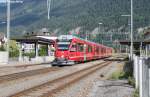 ABe 8/16 3104 ''Achilles Schucan'' am 10.8.2013 in Bonaduz als S2 nach Chur. Erst ein Umlauf der S1/S2 wird mit den neuen Stammnetz-Allegras gefahren, da sich Inbetriebnahme dieser Fahrzeuge verzgert.