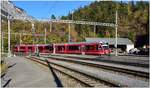 S1 1523 mit ABe 4/16 3102 in Reichenau-Tamins.