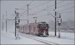 S1 1516 mit ABe 4/16 3104 nach Schiers bei Felsberg.