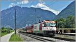 IR1141 mit Ge 4/4 III 641  Maienfeld  nach St.Moritz in Felsberg. (05.07.2020)