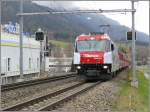 RE 1148 St.Moritz - Chur mit Ge 4/4 III 650  Seewis-Valzeina  durchfhrt Chur West. (02.04.2008)