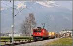 Ge 6/6 II 705  Pontresina/Puntraschigna  bei Igis. (02.04.2013)