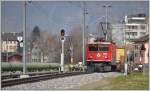 Ge 6/6 II 705  Pontresina/Puntraschigna  bei Igis. (02.04.2013)